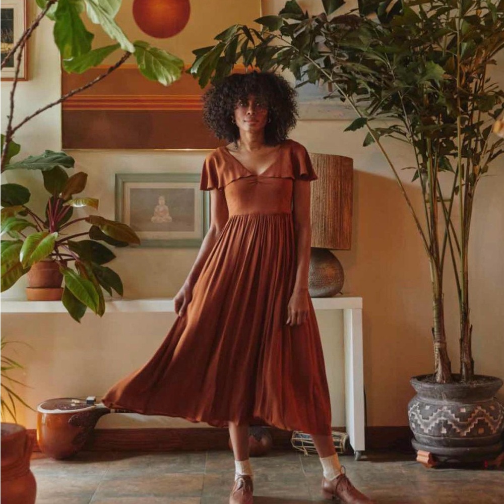 Christy Dawn The Monarch Dress in Rust - Picture 11 of 14